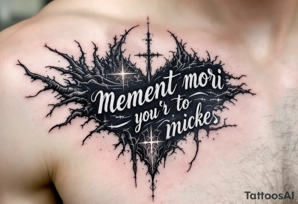 memento mori quote tattoo idea