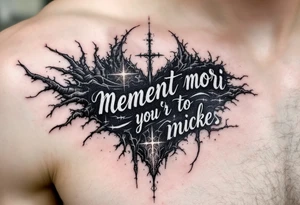 memento mori quote tattoo idea