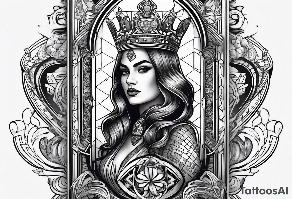 queen of spades,bbc word tattoo idea