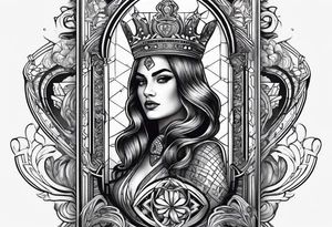 queen of spades,bbc word tattoo idea