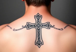 Celtic cross with Jeremiah 29:11 tattoo idea