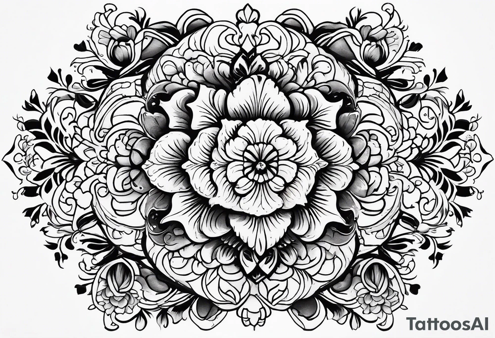 hungarian embroidery tattoo idea