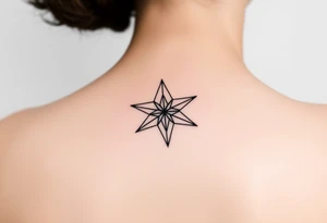 Create a star tattoo design. tattoo idea