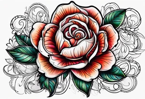 Tudor rose cygel tattoo idea