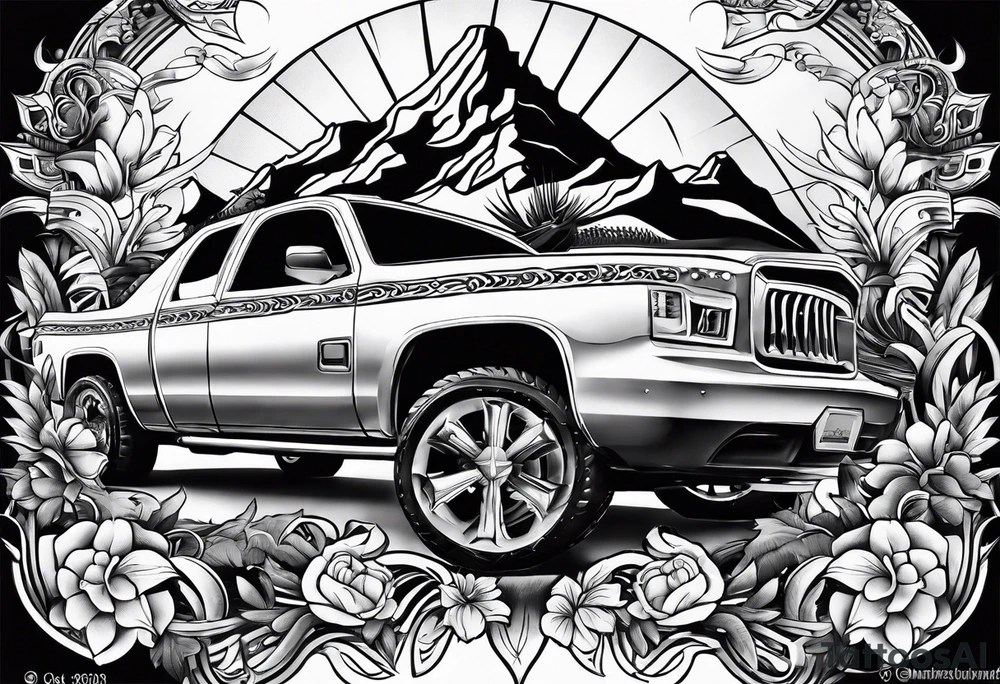 Texas themed sleeve tattoo idea