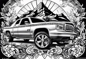 Texas themed sleeve tattoo idea
