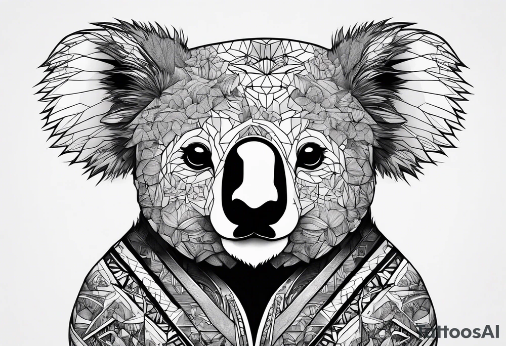 Koala samouraï woods tattoo idea