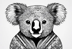 Koala samouraï woods tattoo idea