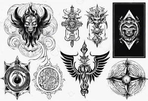 God’s strength and good judgement tattoo idea