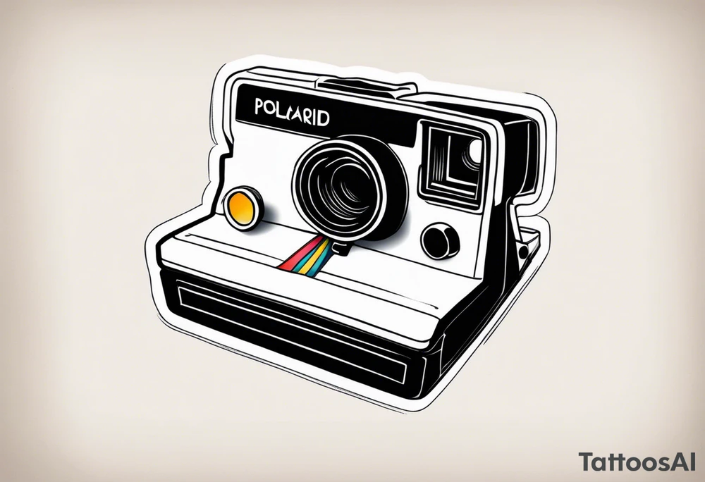 A polaroid-photo tattoo idea