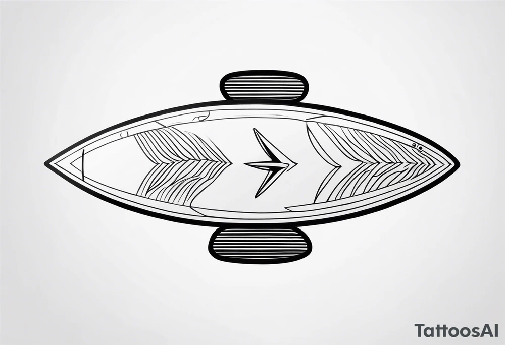 Surfboard tattoo idea