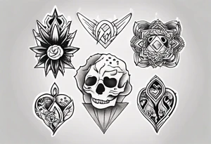 Small tattoo love sibling tattoo idea