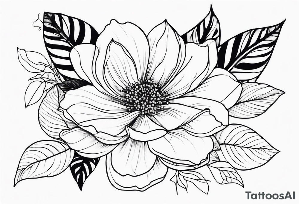 Floral sleeve tattoo idea