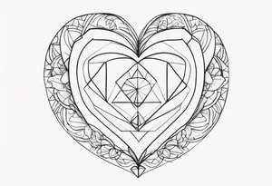 Heart and mind balance quote tattoo tattoo idea