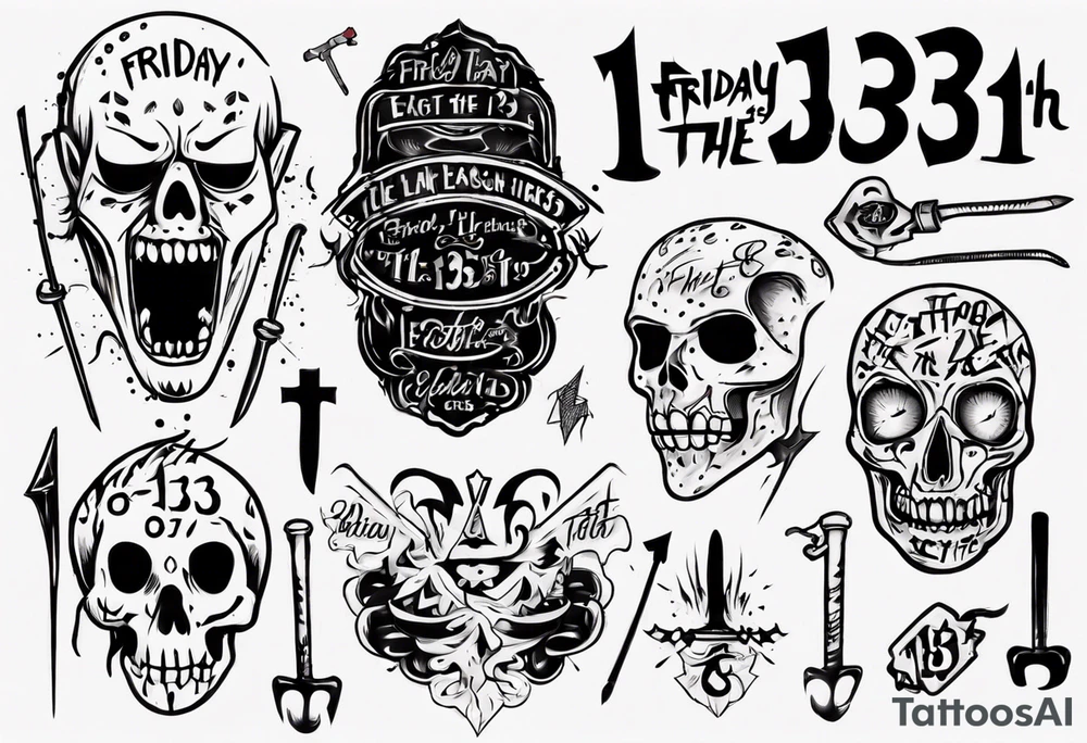 Friday the 13th tattoo idea