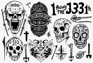 Friday the 13th tattoo idea