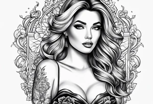 Pretty woman tattoo idea