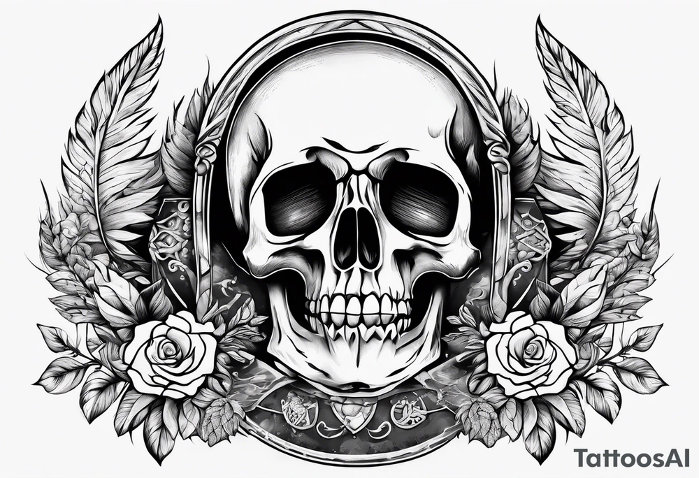 Memento Mori, With a time skip in the middle of it tattoo idea