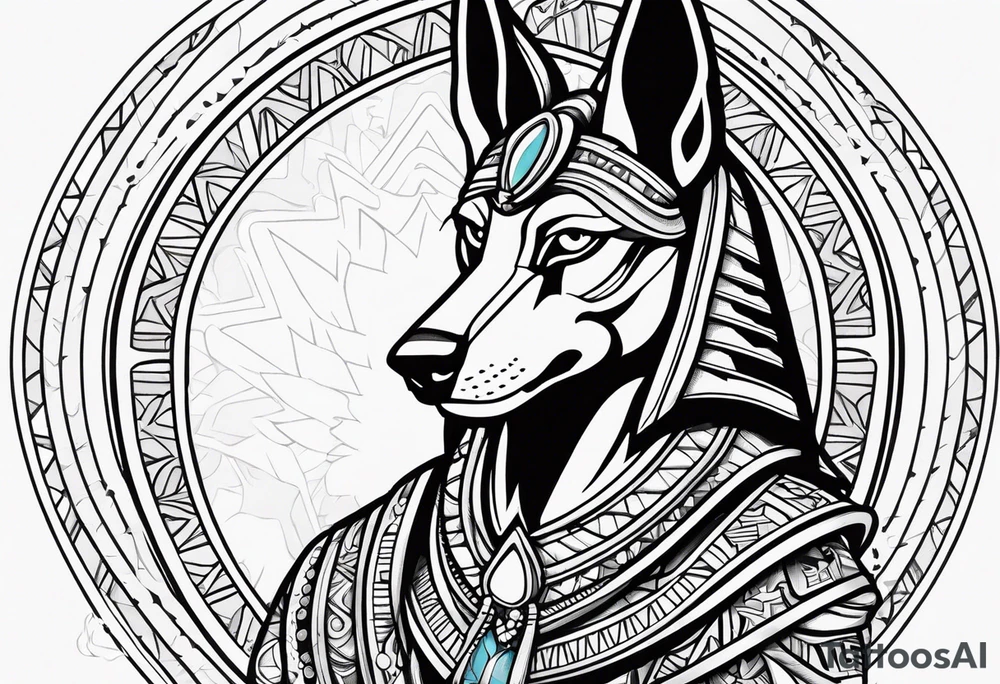 Anubis forearm tattoo idea