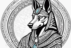 Anubis forearm tattoo idea