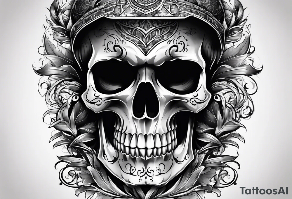 Skull sleeve tattoo idea