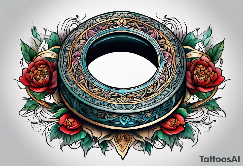 zen ring tattoo idea