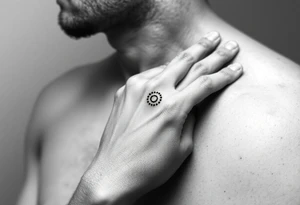 dots around finger as a ring tattoo idea