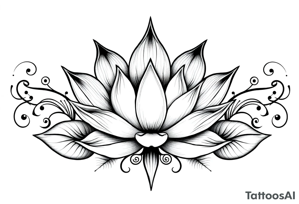 Water lily, earth, air, fire, water, tree, wiccan tattoo idea