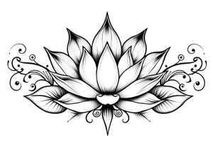 Water lily, earth, air, fire, water, tree, wiccan tattoo idea