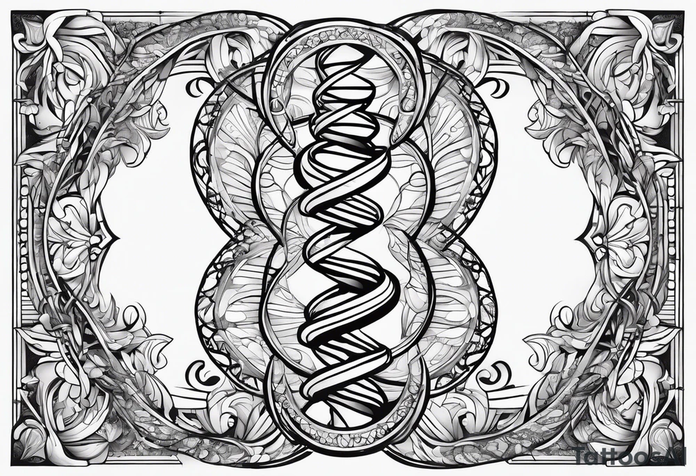 DNA strand tattoo idea