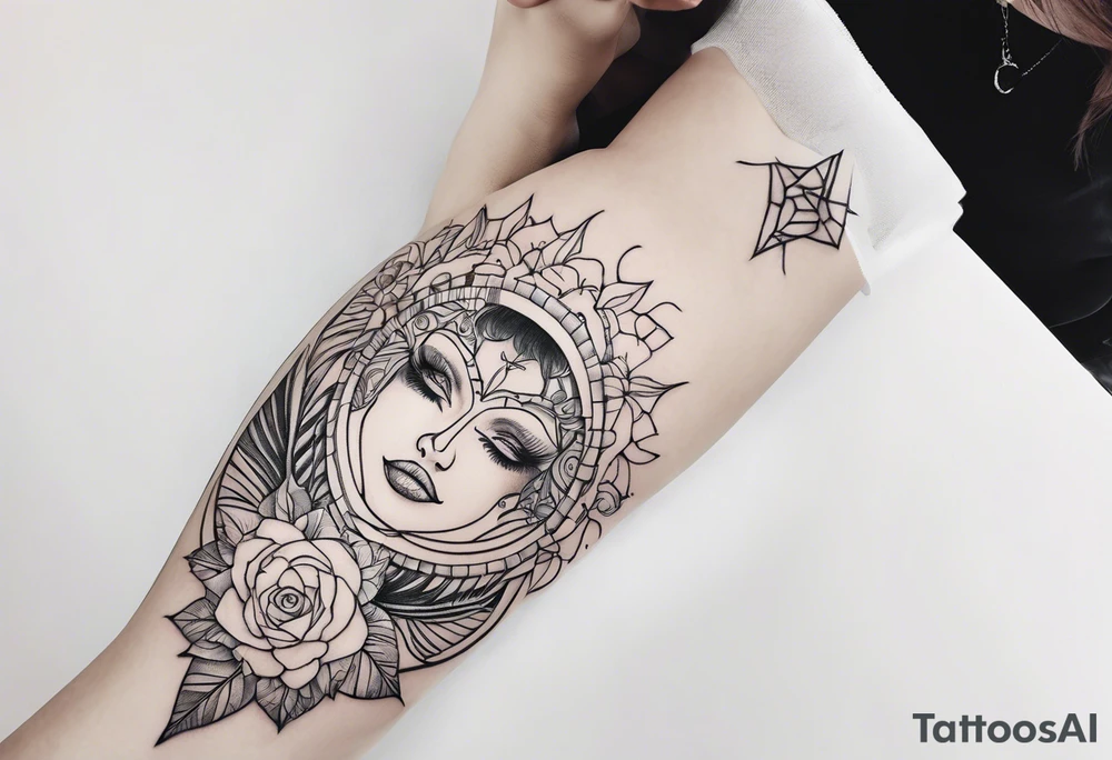 girls fancy tattoo idea