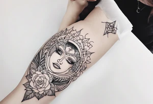 girls fancy tattoo idea