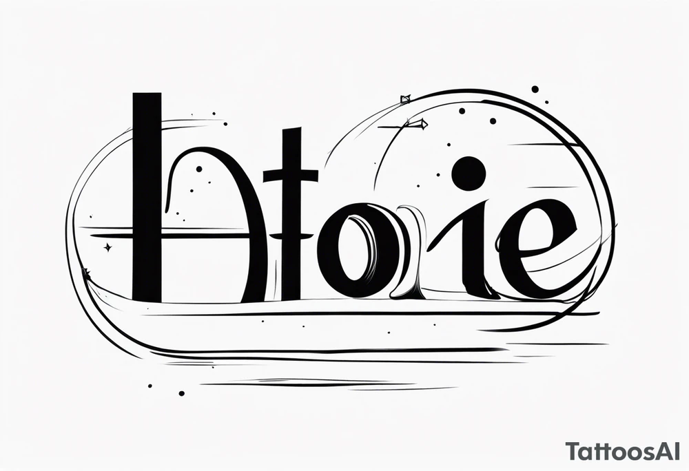 One word tattoo tattoo idea