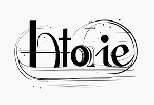 One word tattoo tattoo idea