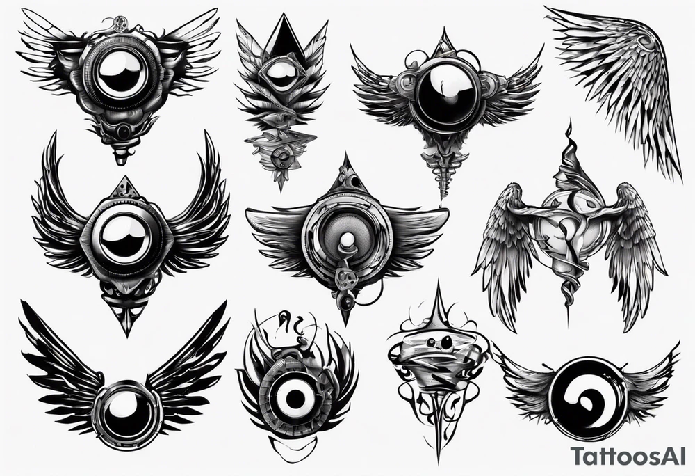 speaker wings tattoo idea