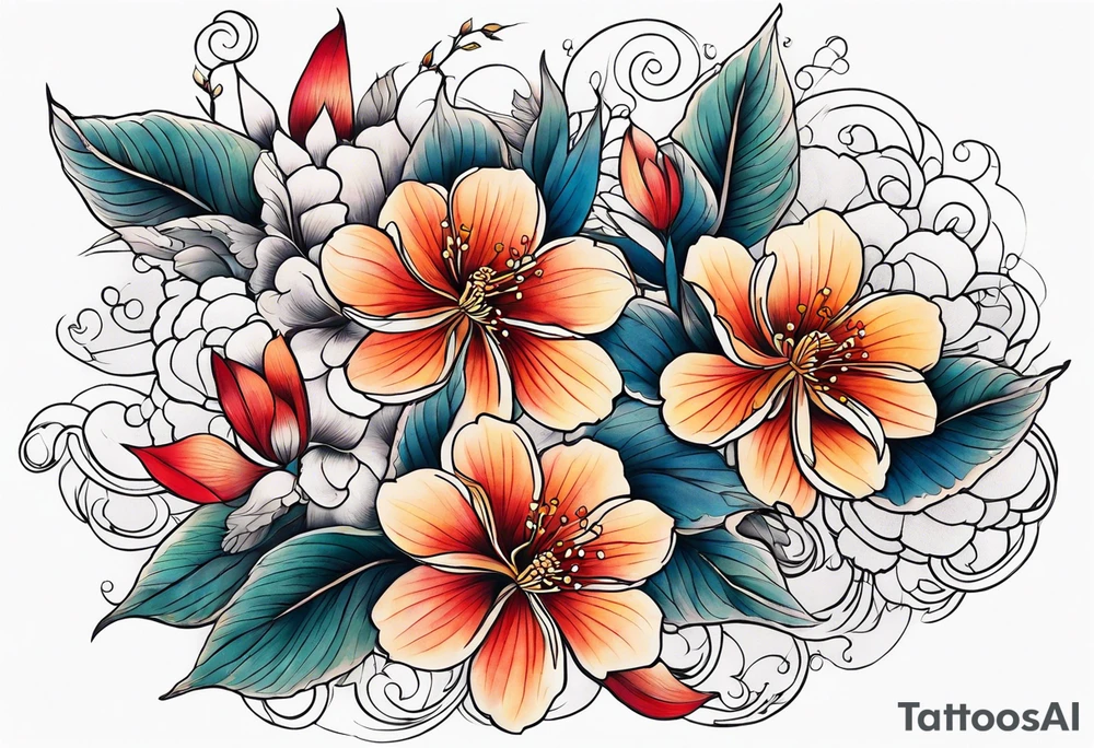 Flowers tattoo idea