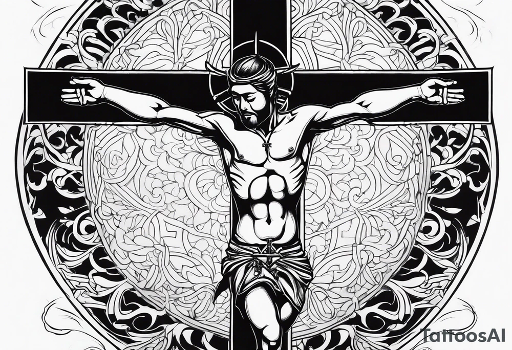 Triathlon, crucifix tattoo idea