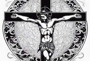 Triathlon, crucifix tattoo idea