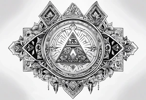Legend Of Zelda arm sleeve tattoo idea