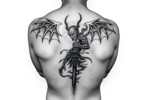 Full leg tattoo with jujutsu, Kaisen, solo leveling and demon slayer ideas tattoo idea