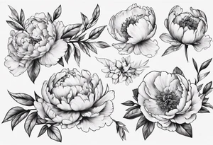 peonie tattoo idea