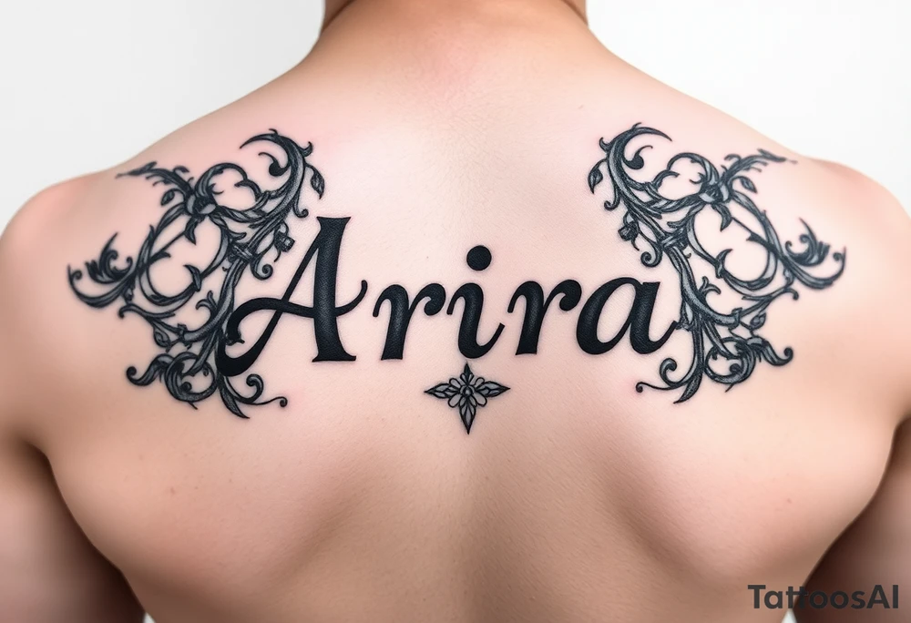 Name Aria tattoo idea