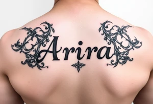 Name Aria tattoo idea