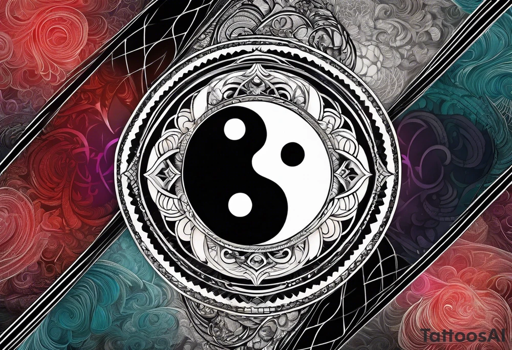 infinity symbol mixed with ying yang symbol, make it simple tattoo idea infinity symbol mixed with ying yang symbol, make it simple tattoo idea