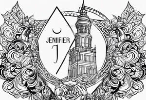 Name Jennifer tattoo idea