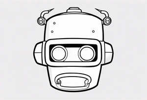 Futurama Bender Head tattoo idea