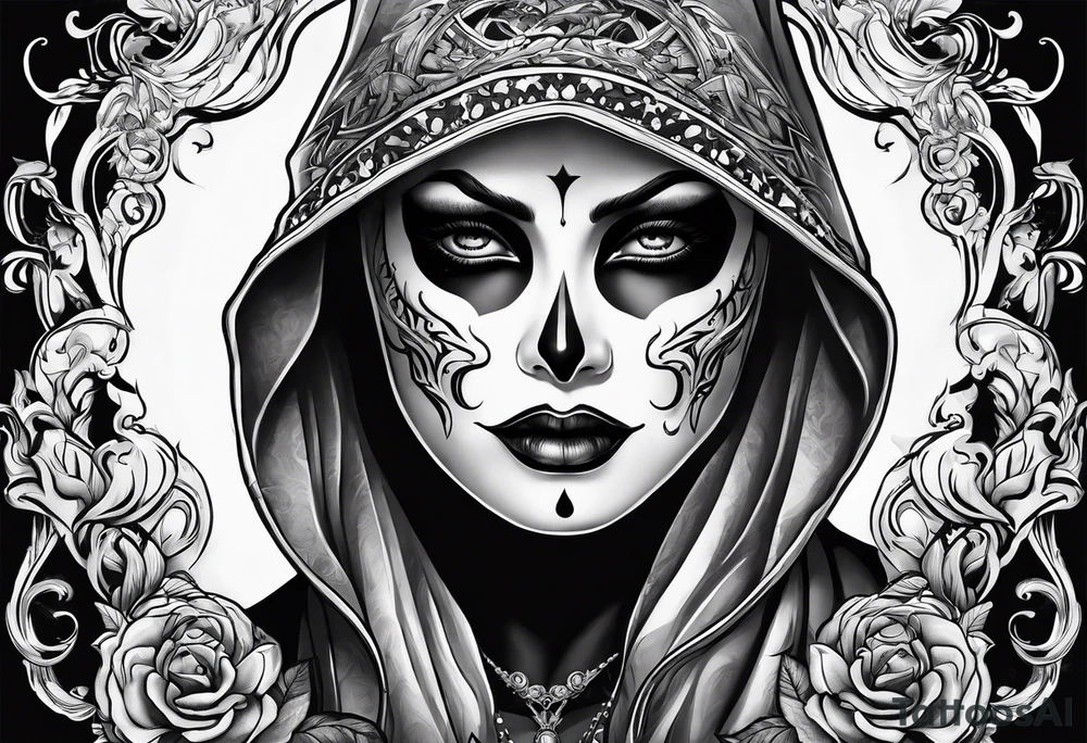 ghost
face killer from scream tattoo idea