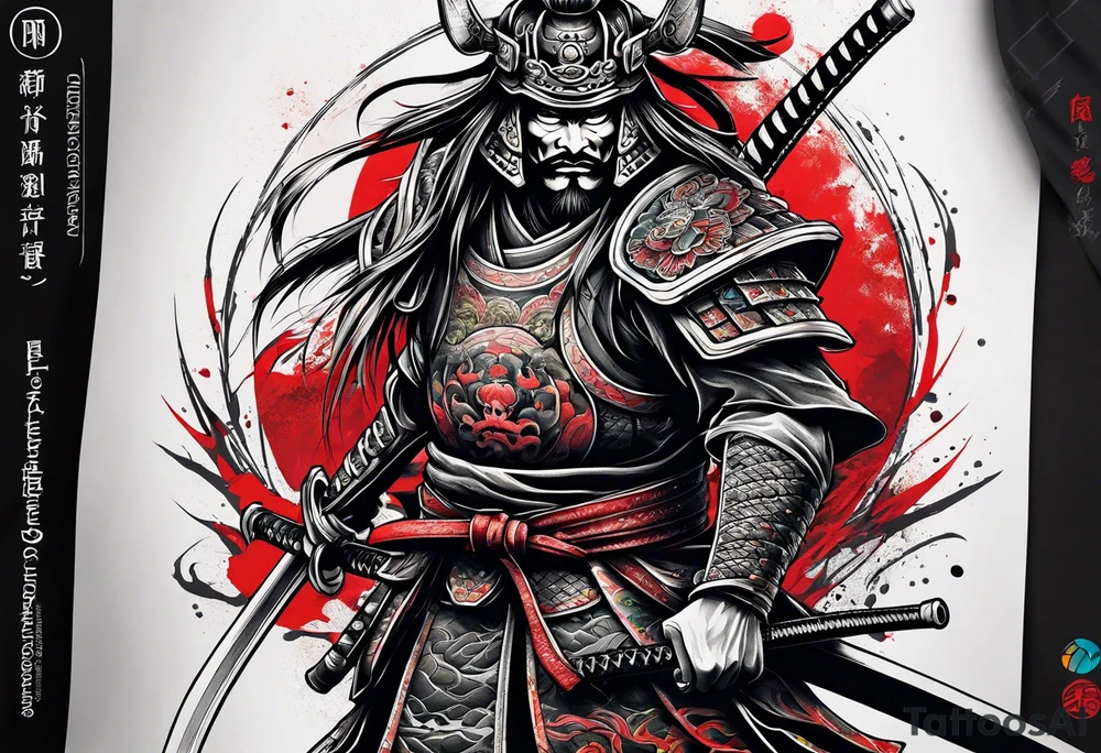 Samurai of death tattoo idea