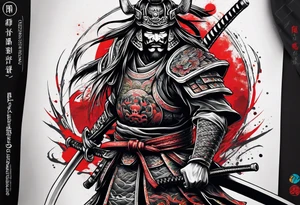 Samurai of death tattoo idea