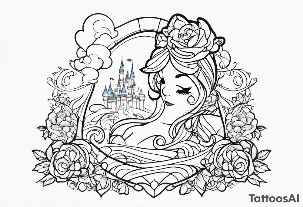 Disney new beginnings cover up puzzle piece tattoo idea